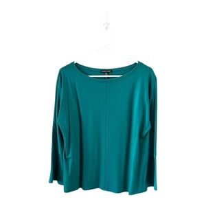 Eileen Fisher Turquoise Lyocell Blouse‎ Size Small